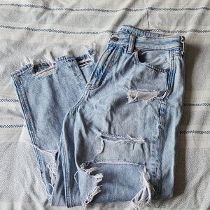 American Eagle Distressed Mom Jean
